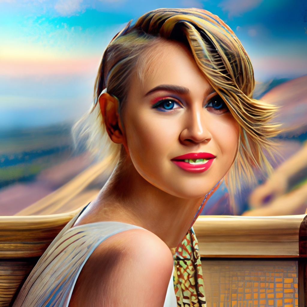 Miley Cyrus portrait 