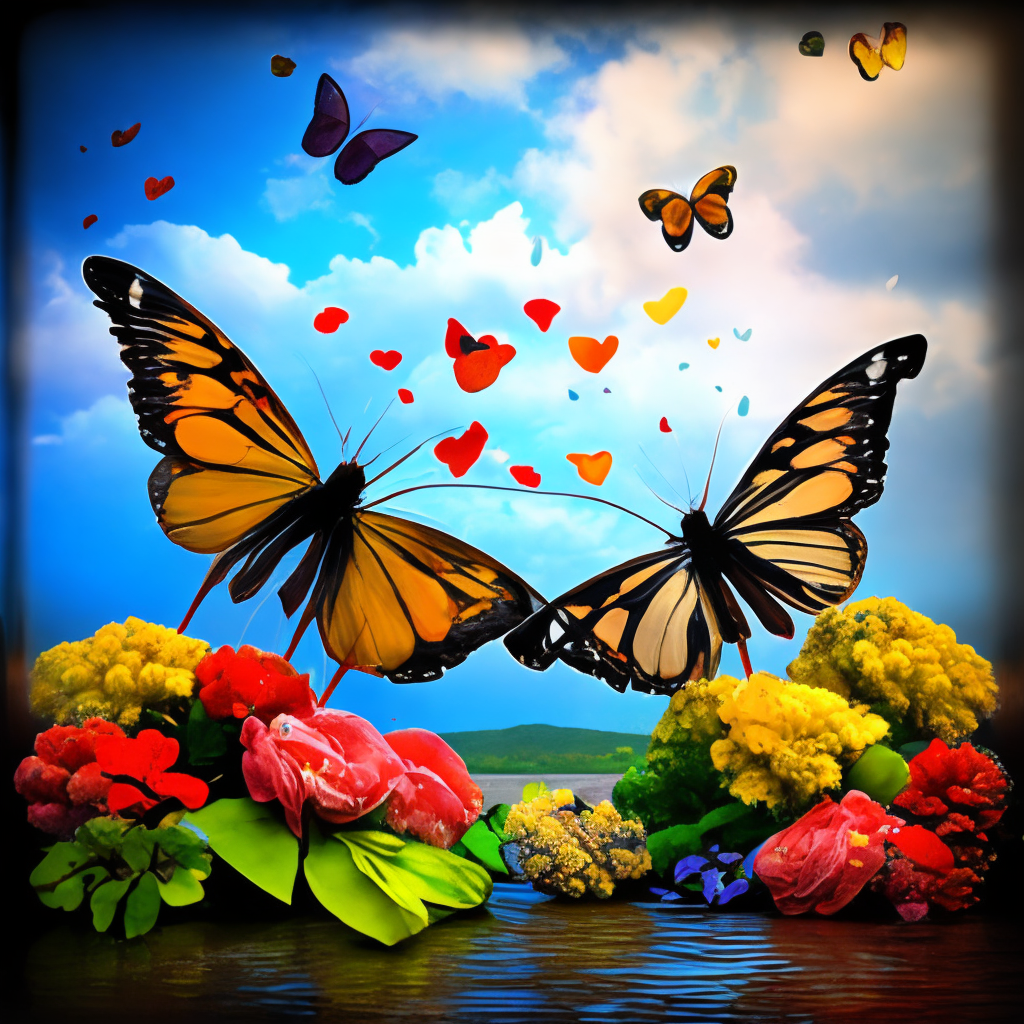 love of life is butterflies and rain together forever