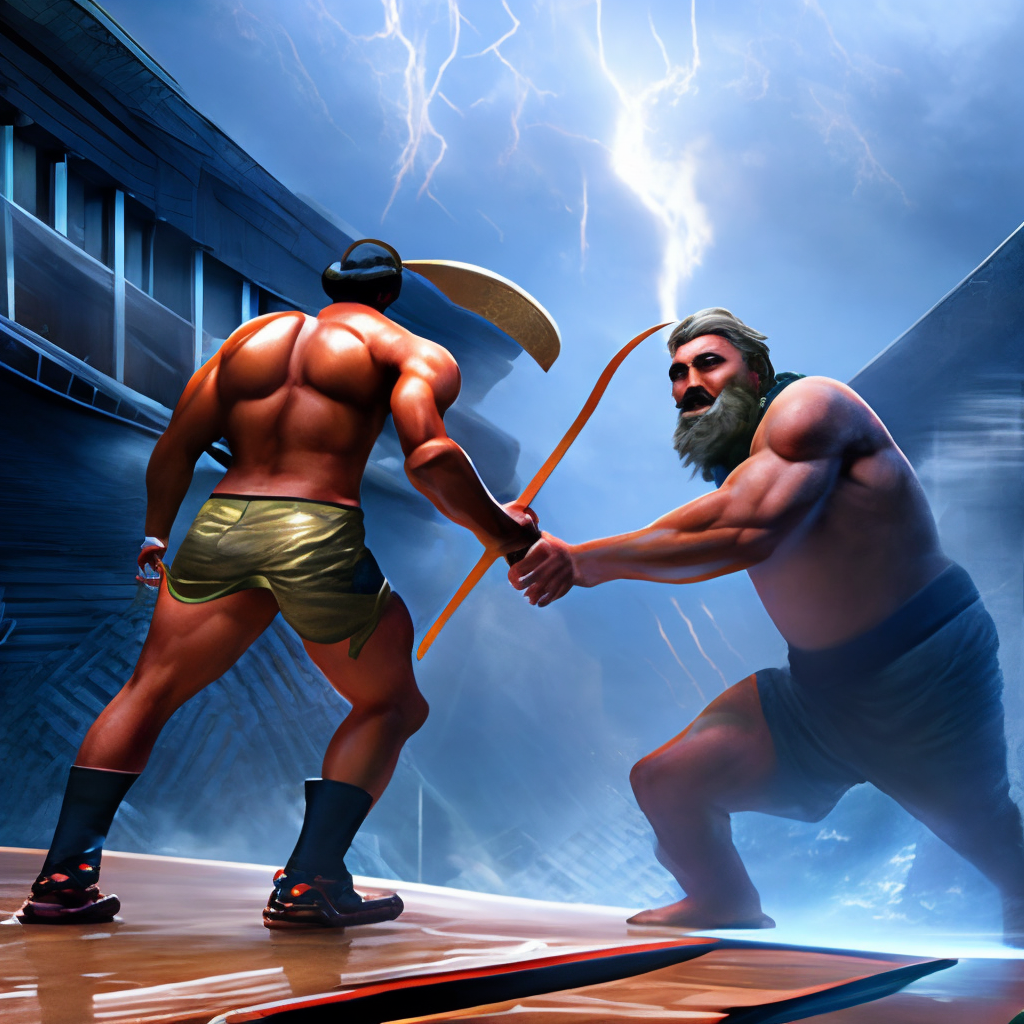 Zeus não teve medo e partiu para cima do rato gigante, rosnando e tentando mordê-lo. 