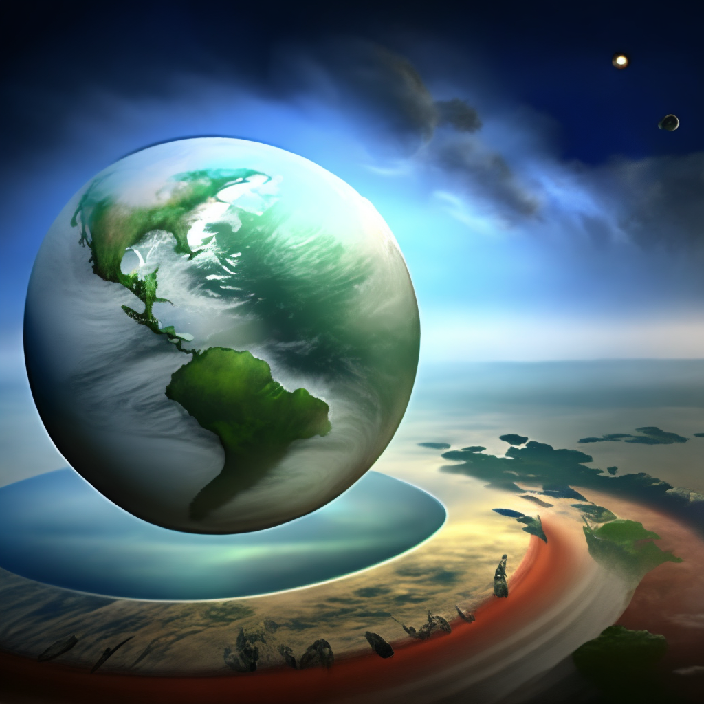 the image shows how the planet earth orbits and moves in the universe,hd,full hd,16k,ultra realistic,digital art