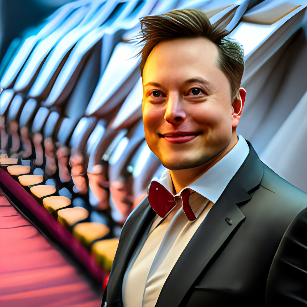 Elon Musk slowly changed into Iron Man's suit.