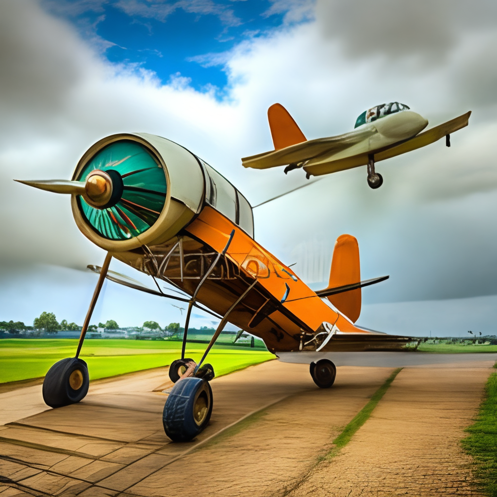 Turn the dancing airplane into a dancing spaceship.