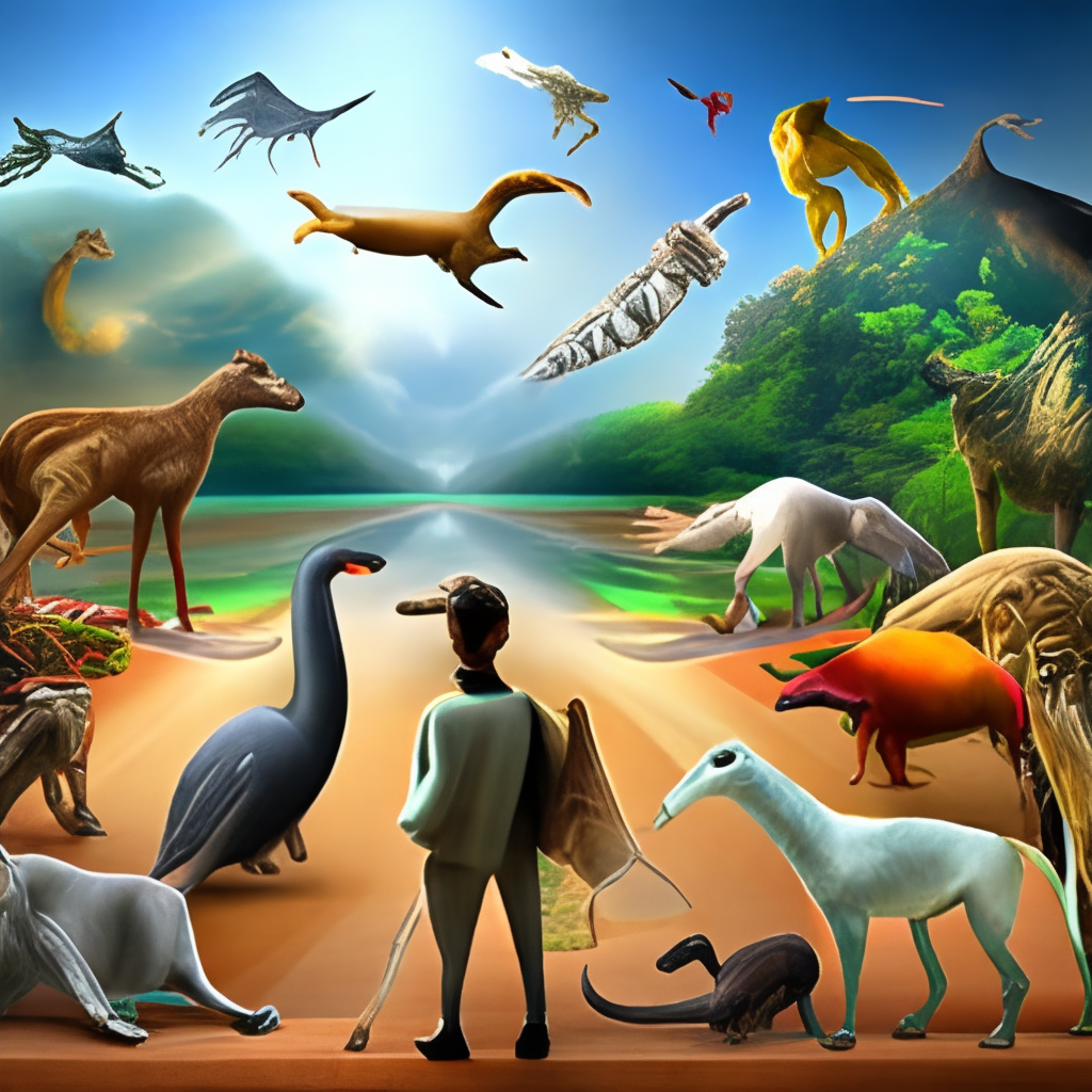 The image shows the animals Evolution on the Planet Earth,full HD,16k,ultra detailed,hiper realistic