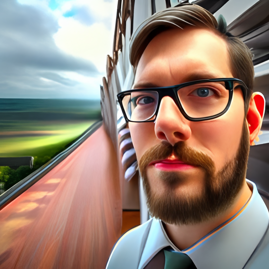 A dashing man talking about fact  facing front camera 