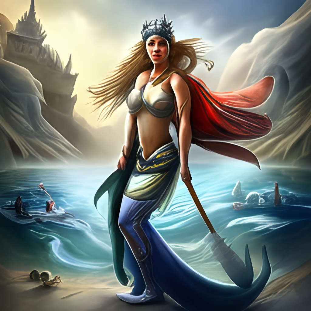 mermaid warrior princess 