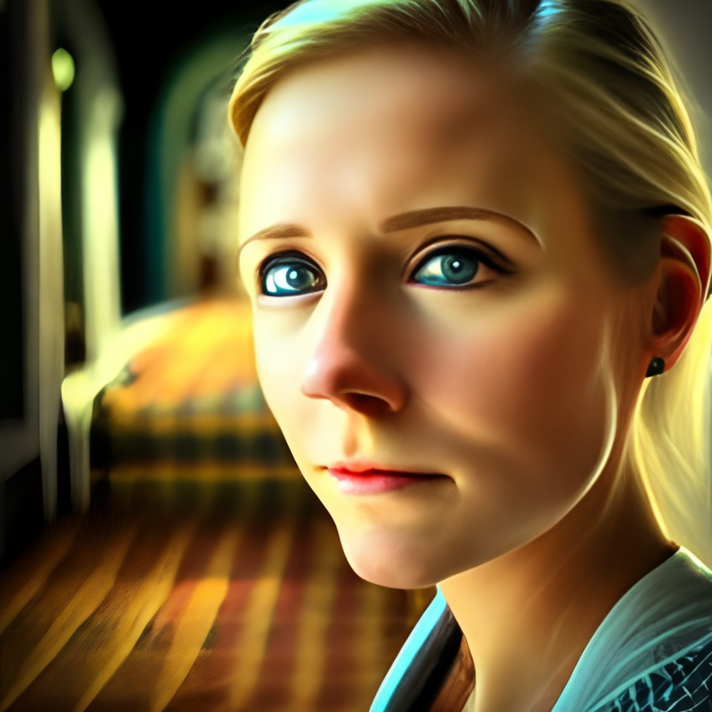 a beautiful scandinavian lady close up