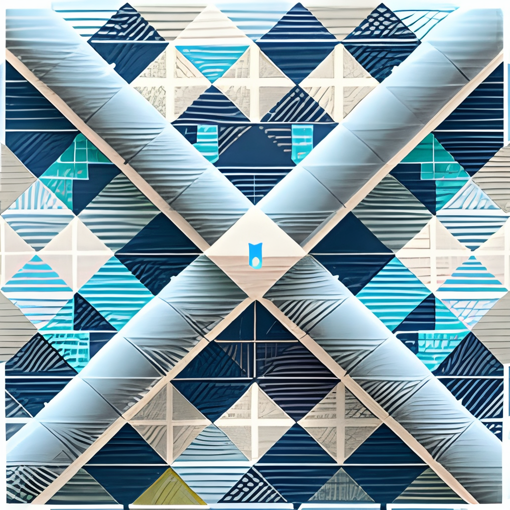 pretty cross hatch pattern with blues and greys