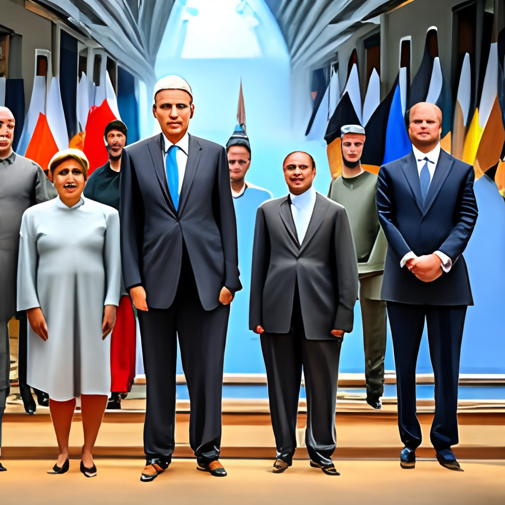 all world leader standing
