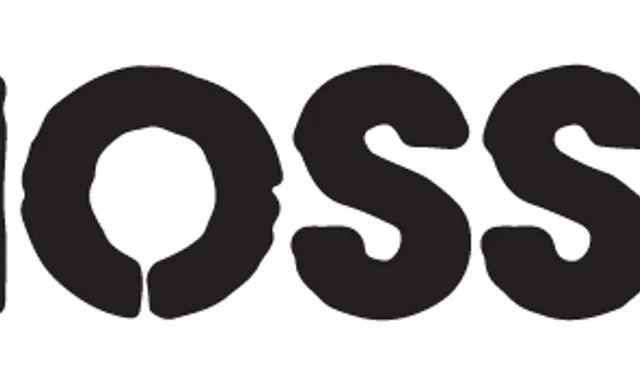 a black and white photo of the word boss