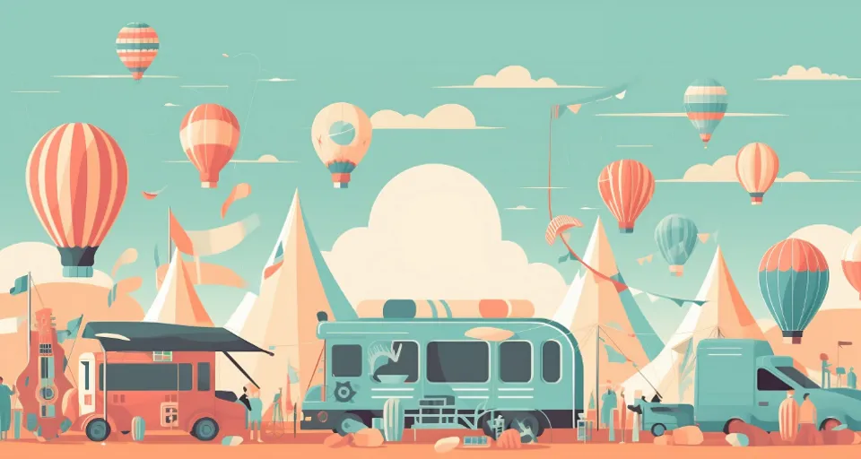 remove the parked cars and replace with colorful hot air balloons