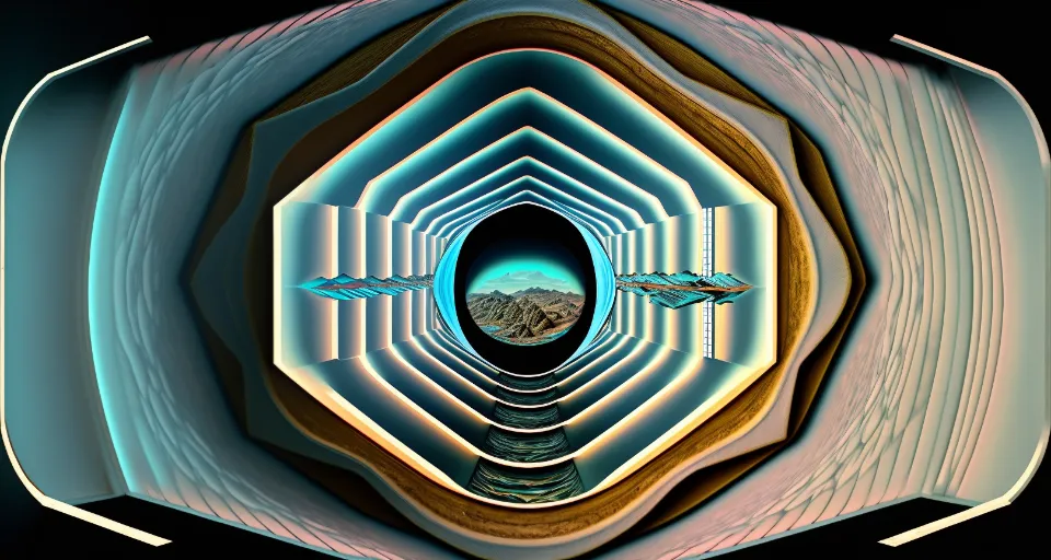 a computer generated image of a desert landscape