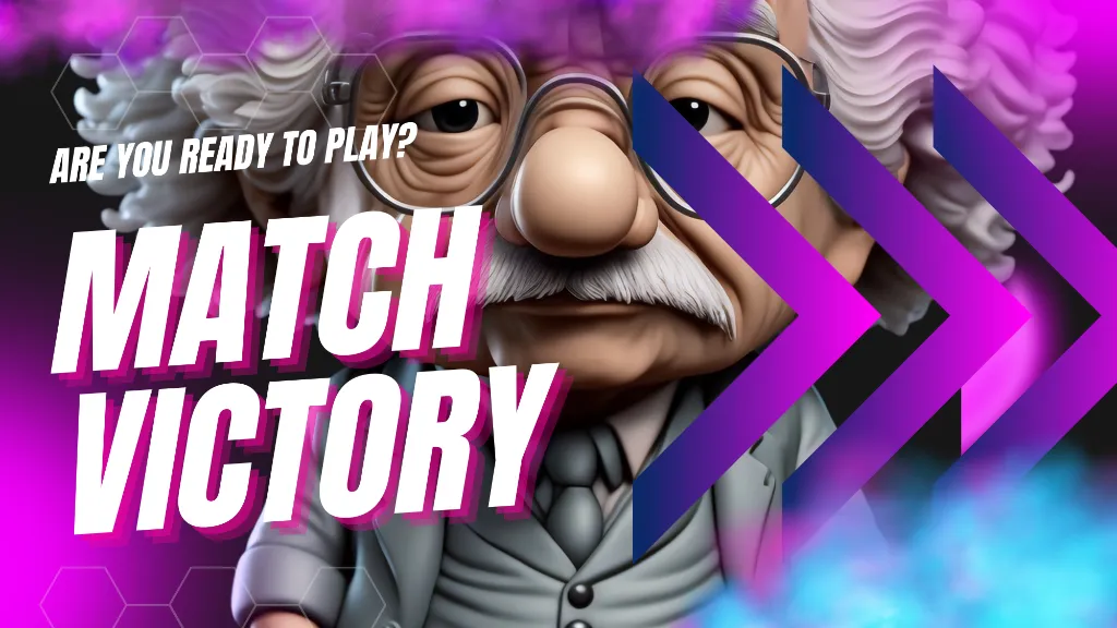 a cartoon character with a purple background and the words, are you ready to play. purple, font, smile, pink, violet, art, happy, eyelash, magenta, event