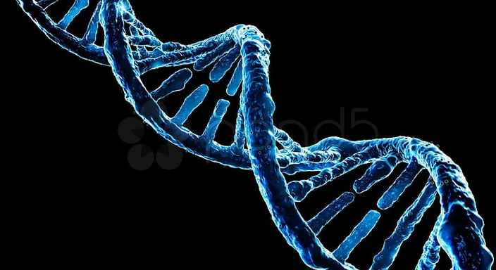 a blue 3d image of a double - stranded DNA. organism, gesture, font, art, electric blue, darkness, pattern