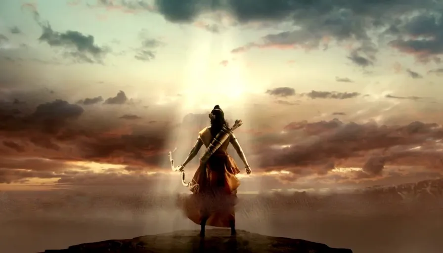 a man standing on top of a rock under a cloudy sky