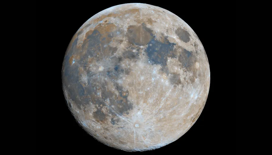 a full moon with a black background