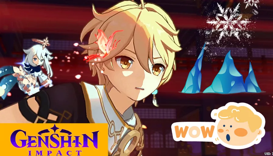 an anime character with blonde hair holding a sword