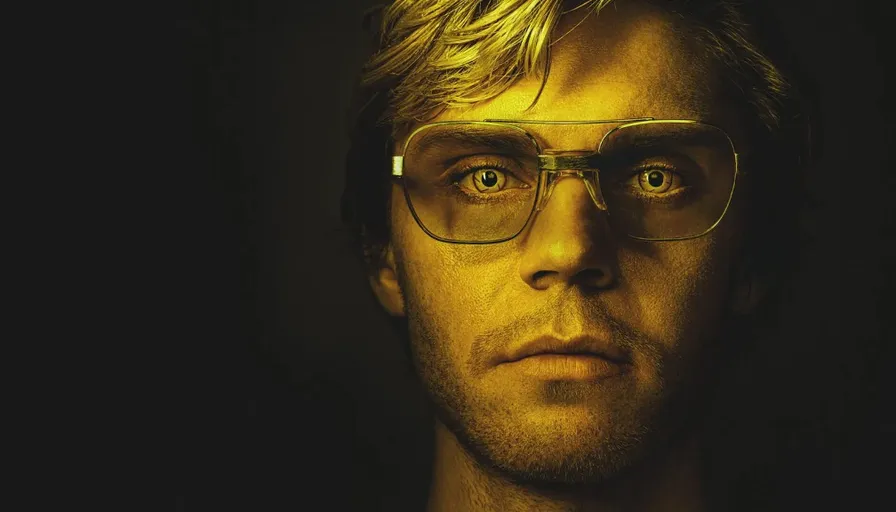 a man with glasses looking at the camera
