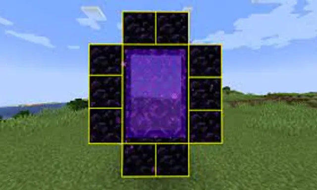 a computer generated image of a cube in a field