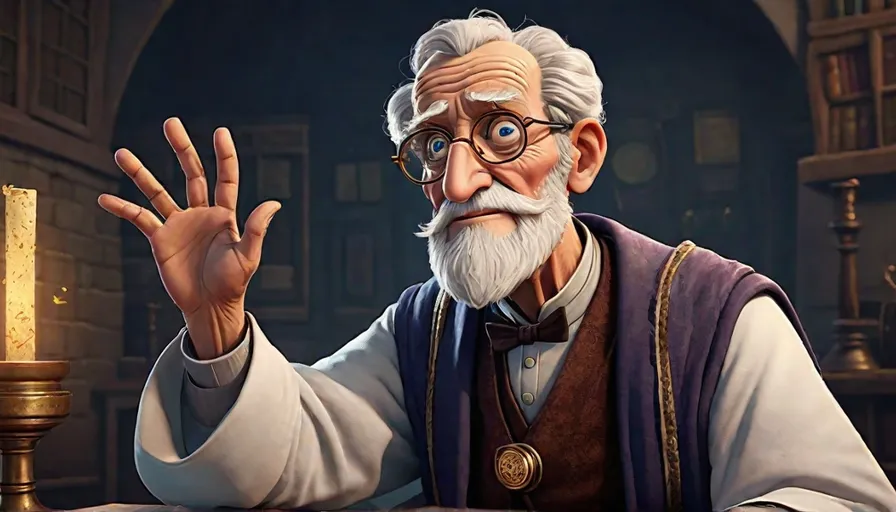 an old man with a white beard and glasses