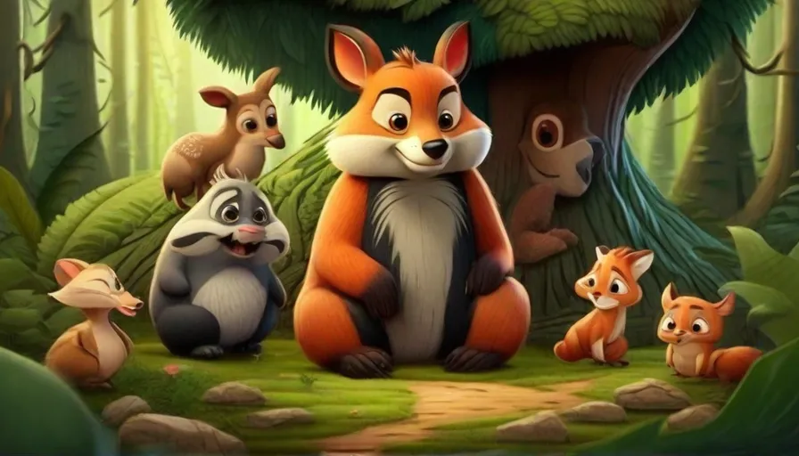 a group of animals that are standing in the grass