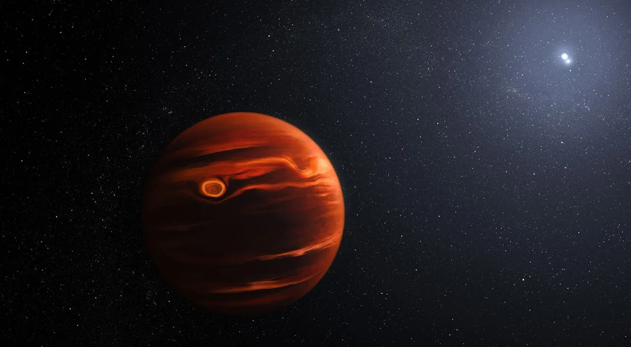 an artist's rendering of a planet with a star in the background