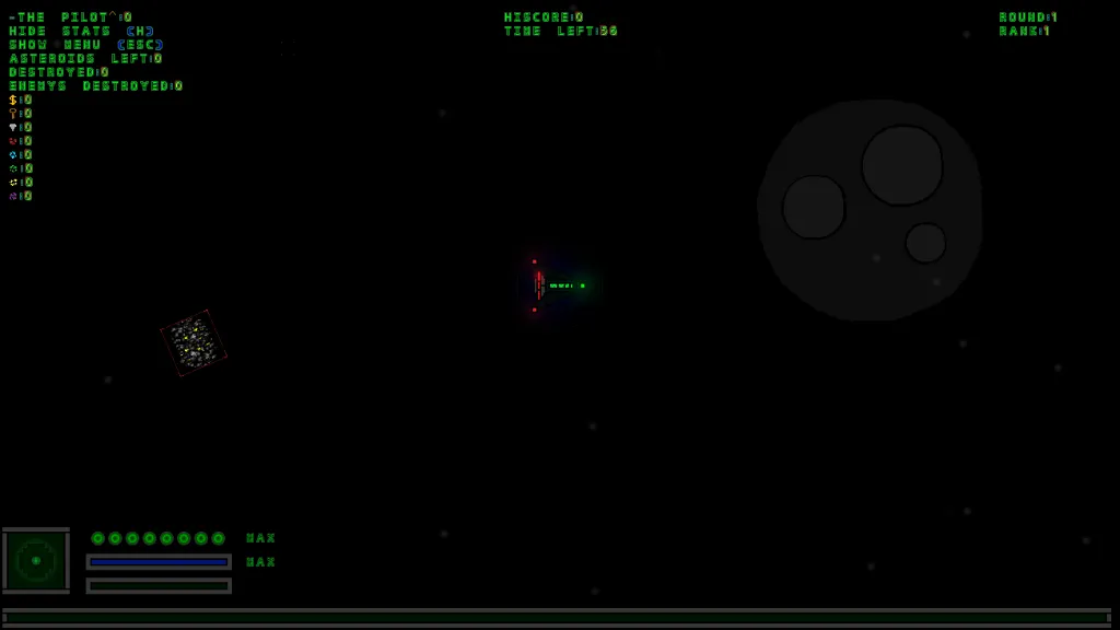 a screen shot of a computer game. font, screenshot, software, space, technology, darkness, terrestrial plant, science, circle, video game software