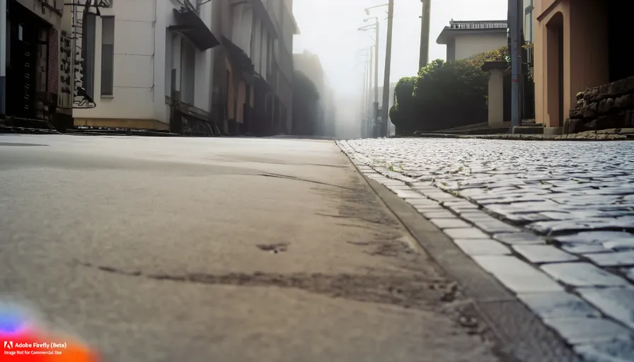 a city street with a few buildings on the side of it