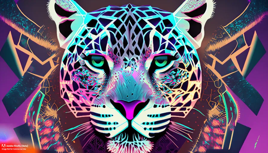 a digital painting of a tiger's face