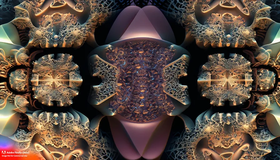 a computer generated image of an intricate design
