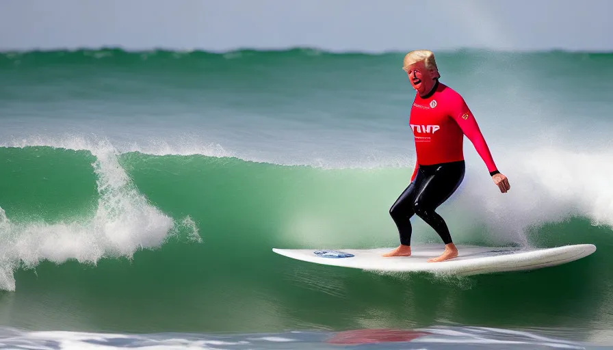 a man riding a wave on top of a surfboard