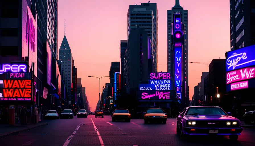 a city street filled with lots of neon signs