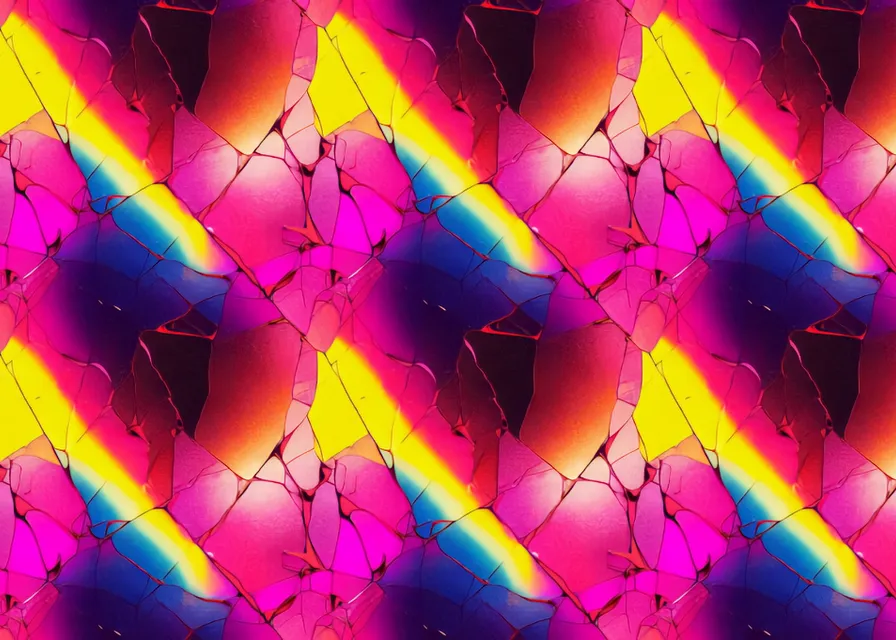 a colorful pattern with a rainbow in the middle. colorfulness, purple, black, azure, violet, pink, line, magenta, red, material property
