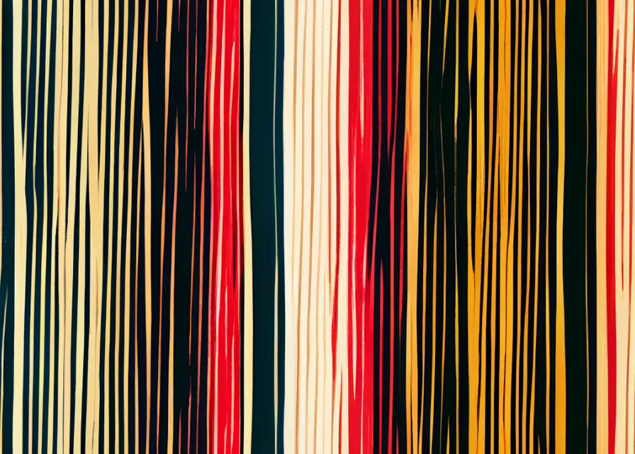 a close up of a multicolored striped wallpaper