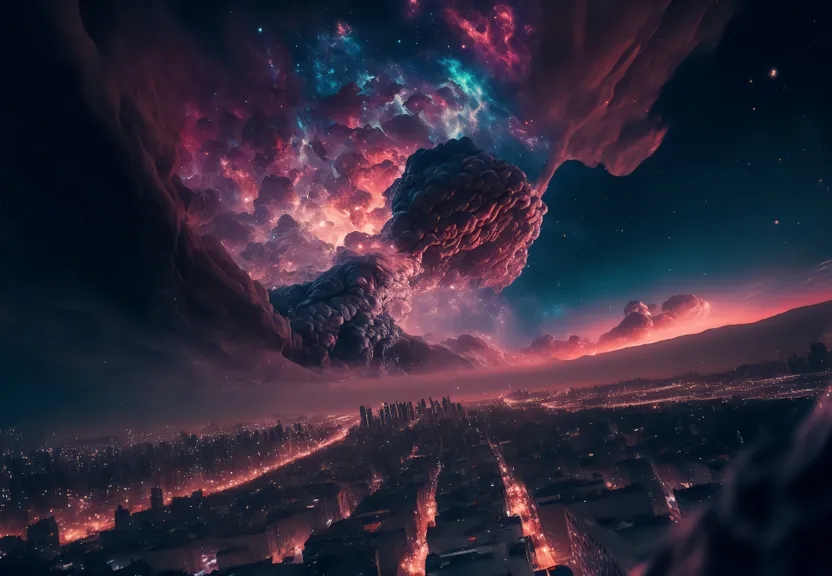 an image of a very strange looking object in the sky