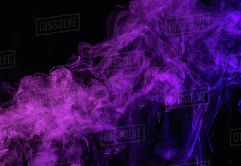 purple smoke on a black background