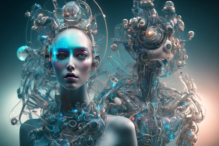 a woman's head is surrounded by a bunch of wires