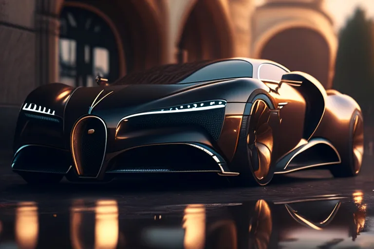 a concept car is shown in this image