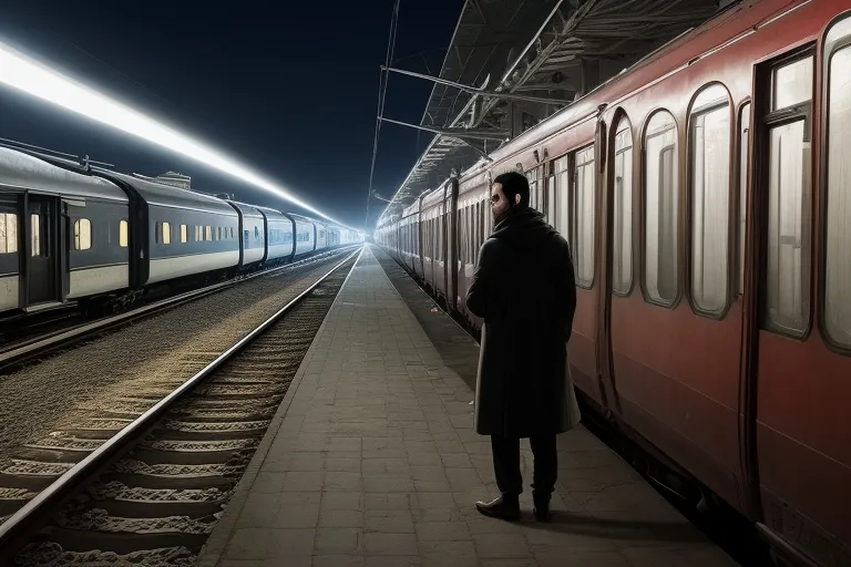 Train engineer discovers ghostly figures on the platform that disappear as the train rolls away