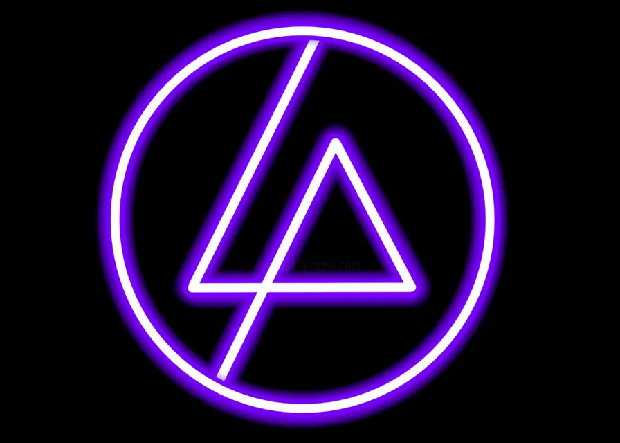 A Purple Neon Sign on a Black Background. change to pink to black