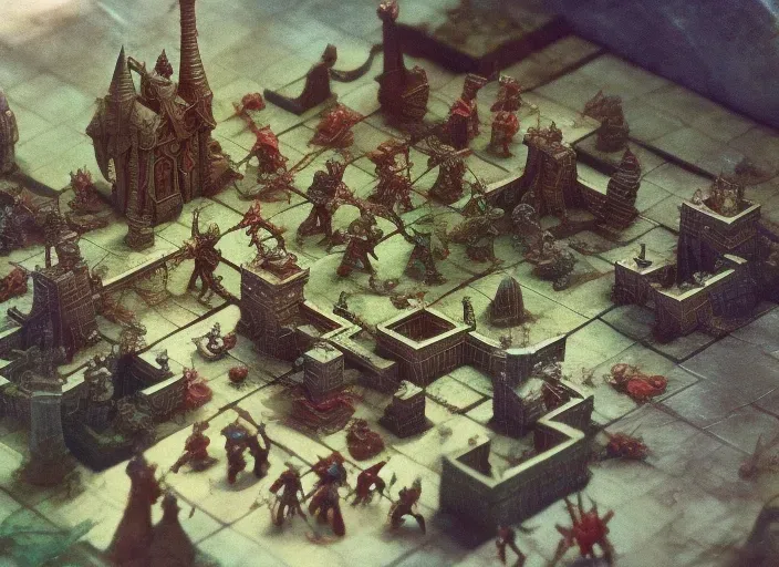 a game board with a bunch of people on it