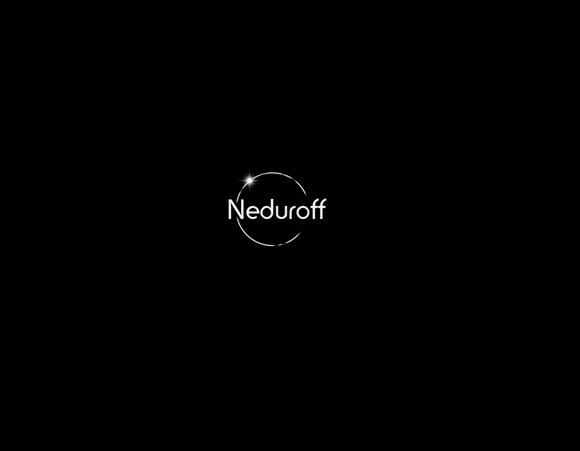 a black background with the word neduroff on it