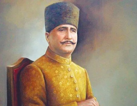 a painting of a man in a yellow outfit