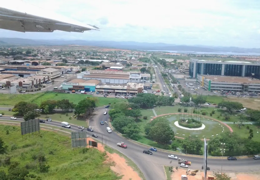 cars moving in the city