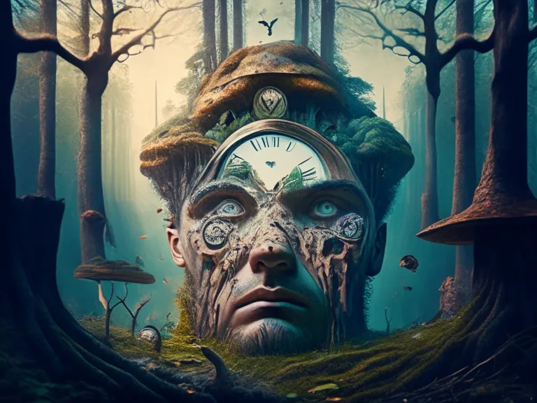 human, tree, world, wood, art, cg artwork, tints and shades, darkness, visual arts, trunk