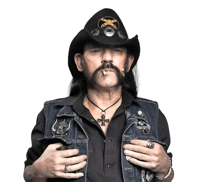 a man wearing a cowboy hat and denim jacket