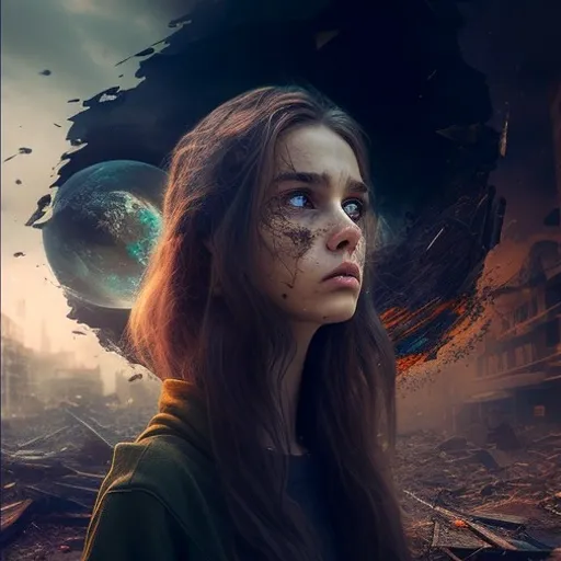 a woman with a strange look on her face