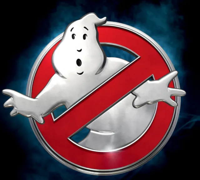 a ghosty ghost with a red circle around it. vertebrate, font, motor vehicle, signage, symbol, electric blue, emblem, carmine, logo, sign