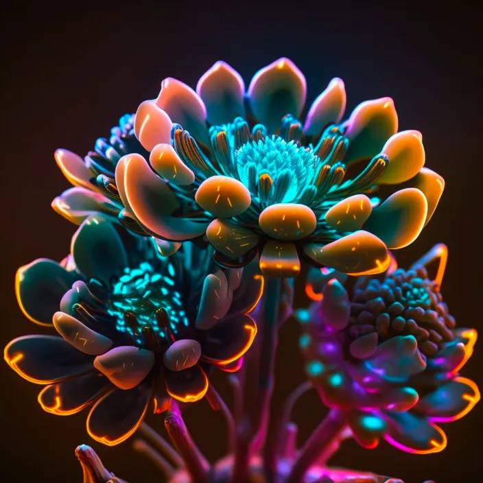 a close up of a flower on a black background