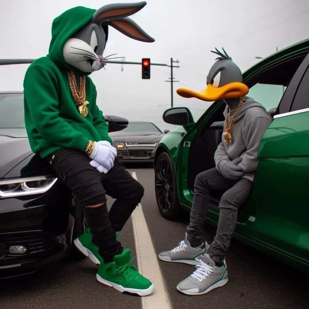 a couple of people that are sitting on a car