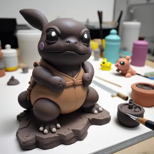 brown, toy, art, snout, working animal, terrestrial animal, fictional character, action figure, animal figure, font